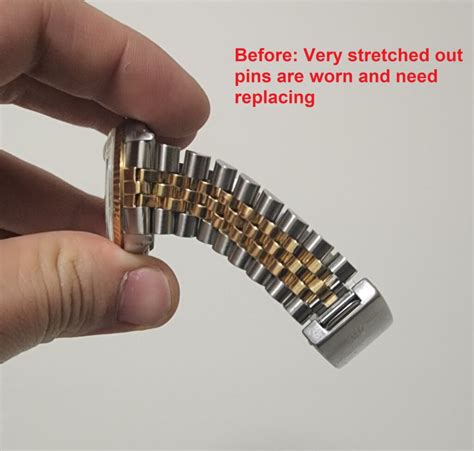 rolex jubilee bracelet stretch repair.